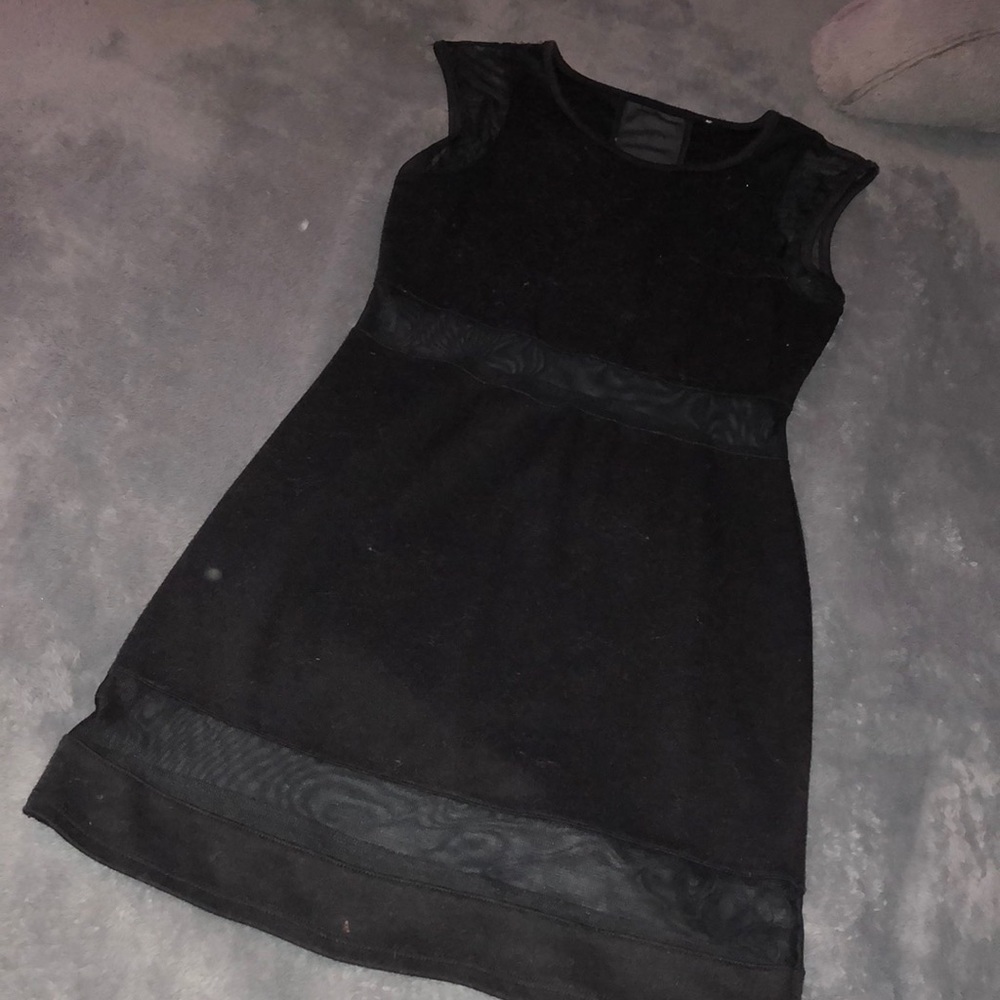 Black Mesh Dress